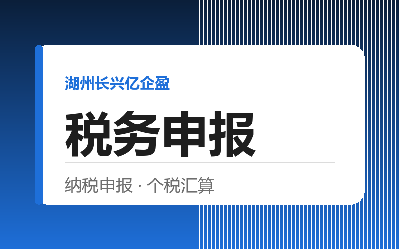 长兴小规模纳税人代理记账与报税实操要点